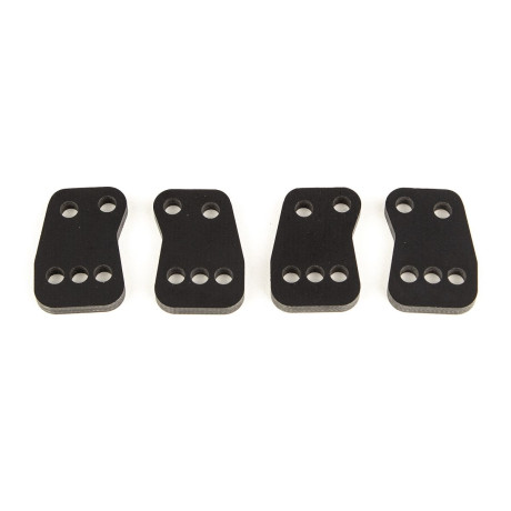 RC8B3 FT V2 zadní desky zadních nábojů, střed., 4 ks.
