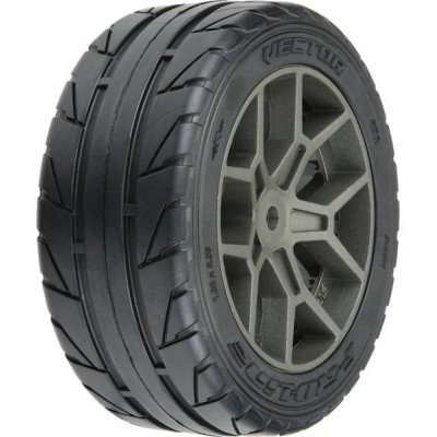 Pro-Line kolo 2.4", pneu Vector S3 35/85 Belted, disk šedý H12 (2)