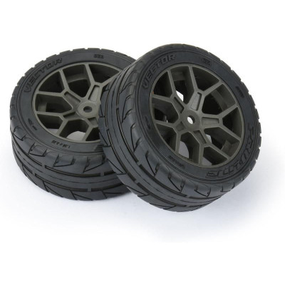 Pro-Line kolo 2.4", pneu Vector S3 35/85 Belted, disk šedý H12 (2)