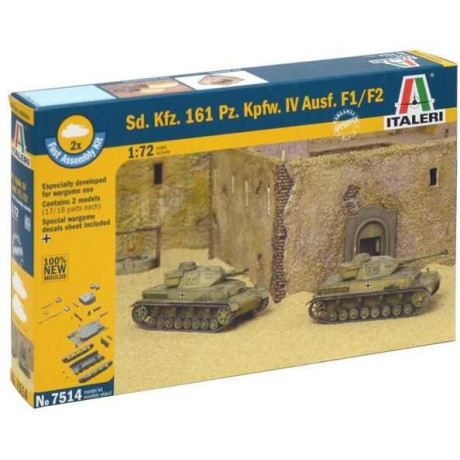Fast Assembly tanky 7514 - Sd.Kfz.161 Pz.Kpfw.IV Ausf. F1/F2 (1:72)