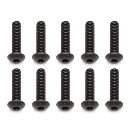 Imbusové šrouby s čočkovitou hlavou M4x16 mm FHCS, 10 ks.