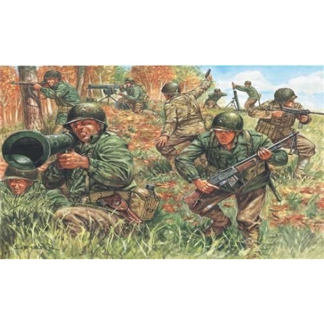 Model Kit figurky 6046 - WWII - AMERICAN INFANTRY (1:72)
