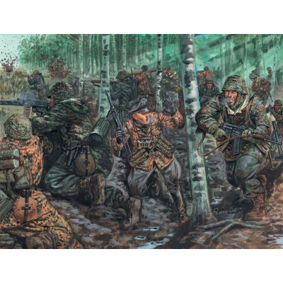 Model Kit figurky 6068 - WWII -GERMAN ELITE TROOPS (1:72)