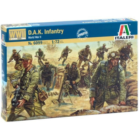 Model Kit figurky 6099 - WWII - D.A.K. INFANTRY (1:72)
