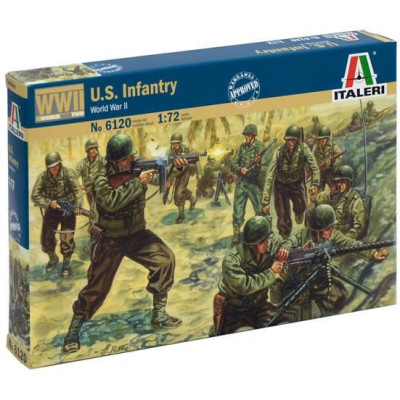 Model Kit figurky 6120 - WWII - AMERICAN INFANTRY (1:72)