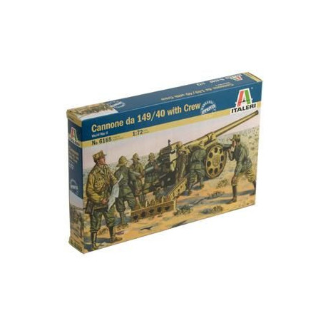 Model Kit figurky 6165 - WWII - Cannone da 149/40 with Crew (1:72)