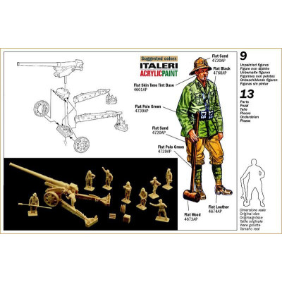 Model Kit figurky 6165 - WWII - Cannone da 149/40 with Crew (1:72)