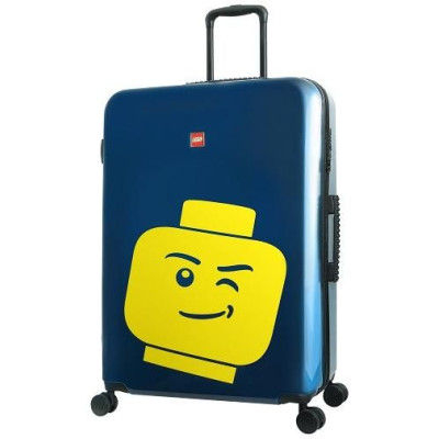 LEGO Luggage Cestovní kufr Minifigure Head 28" - námořnická modř