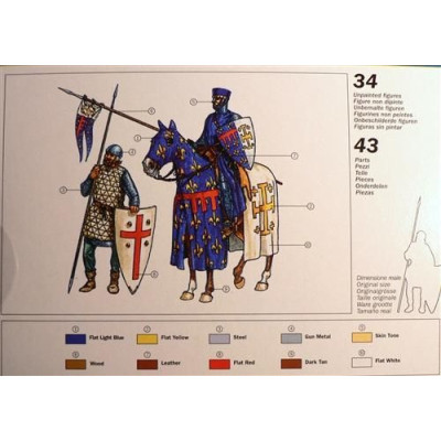 Model Kit figurky 6009 - CRUSADERS (XIth CENTURY) (1:72)