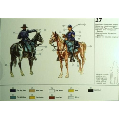 Model Kit figurky 6013 - UNION CAVALRY (AMERICAN CIVIL WAR) (1:72)