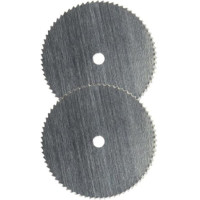 Rotacraft fűrészlap 16 mm átmérőjű (2 db a csomagban) műanyag, puha fa és színesfémek megmunkálásához. 2,35 mm-es SH-RAR1304 szártartóra rögzíthető.