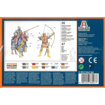 Model Kit figurky 6027 - ENGLISH KNIGHTS AND ARCHERS (100 YEARS WAR) (1:72)