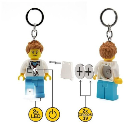 LEGO svítící klíčenka - Iconic Doktor