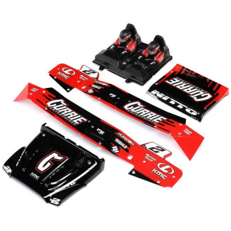 Losi karosérie, kabina červená, potištěná: Hammer Rey