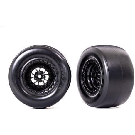 Traxxas kolo, disk Weld lesklý černý, pneu smoke (2) (zadní)
