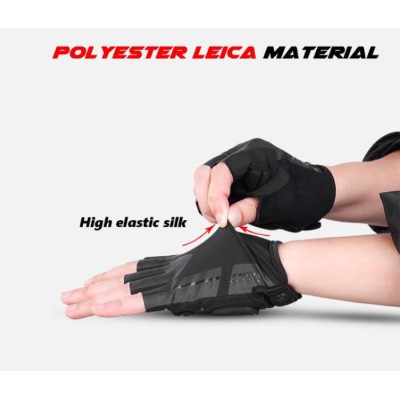 Tenká fotografické rukavice na půl prstu (L)