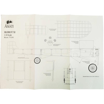 AMATI Bleriot XI 1909 1:10 kit