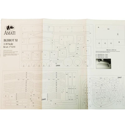 AMATI Bleriot XI 1909 1:10 kit