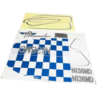E-flite samolepky: Commander mPD 1.4m