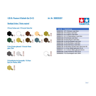 Tamiya German Assault Pioneer Team & Goliath Set 1/35