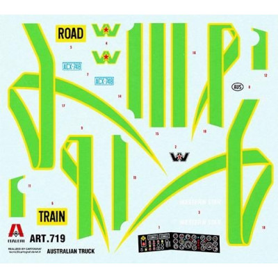 Model Kit truck 0719 - AUSTRALIAN TRUCK (1:24)