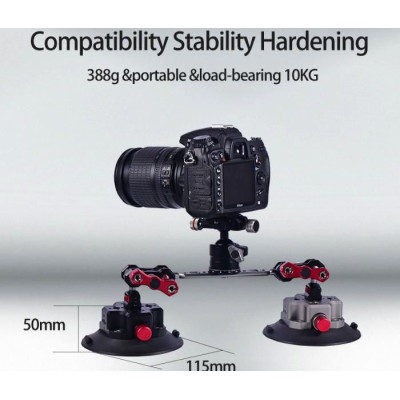 CNC Quick Release Vehicle Suction Mount (4.5inch) Titanium