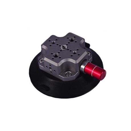 CNC Quick Release Vehicle Suction Mount (6inch) Titanium