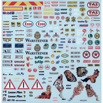 Model Kit doplňky 0720 - TRUCK ACCESSORIES (1:24)