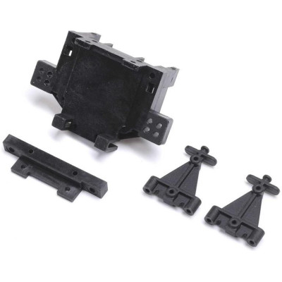Losi přepážka zadní, blok sbíhavosti, držák závěsů: Mini JRX2
