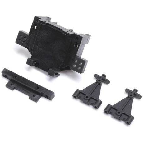 Losi přepážka zadní, blok sbíhavosti, držák závěsů: Mini JRX2