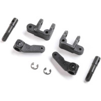 Pótalkatrész Losi Mini JRX2 RC autó modellekhez: összekötő rúd, kerékagy, első tengely (2 db)