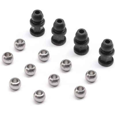 Losi kuličky kulových čepů, držáky tlumičů: Mini JRX2