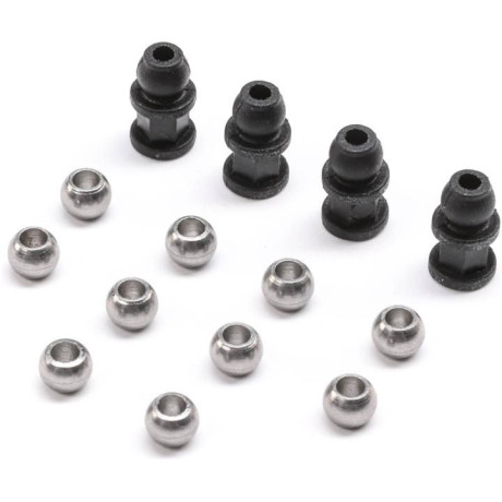 Losi kuličky kulových čepů, držáky tlumičů: Mini JRX2
