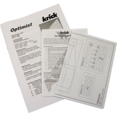 Krick Optimist plachetnice 1:10 kit