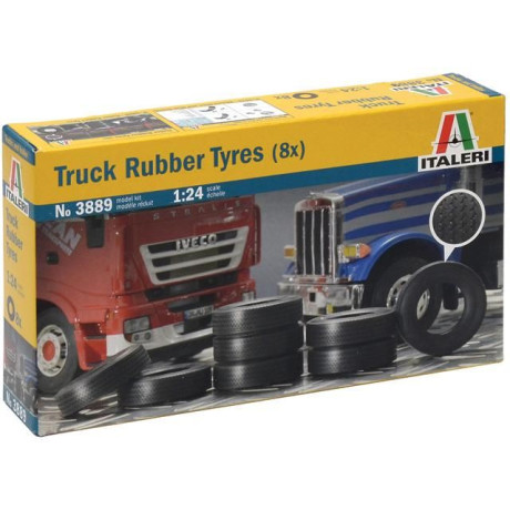 Model Kit doplňky 3889 - TRUCK RUBBER TYRES (8x) (1:24)