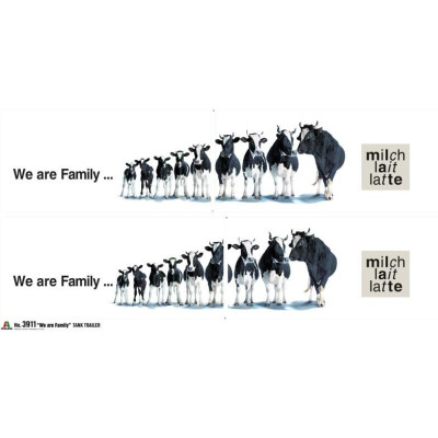 Model Kit návěs 3911 - CLASSIC TANK TRAILER "We are family" (1:24)