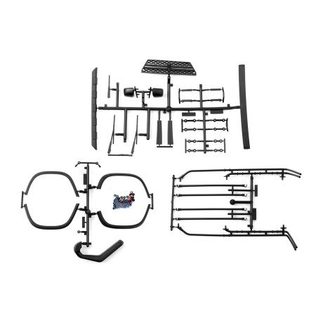Trailrunner plastové doplňky karoserie, černé, sada