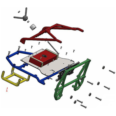 Pro-Line rám zadní (pro Crawlery 1:10)