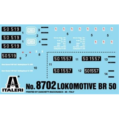 Model Kit lokomotiva 8702 - Lokomotive BR50 (1:87 / HO)