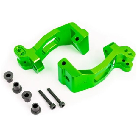 Traxxas závěs těhlice hliníkový zeleně eloxovaný (levý a pravý)