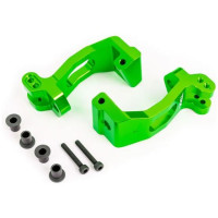 Könnyű és tartós alumíniumból készült tuning alkatrész a nagy tartósság érdekében. Design szín eloxálás - Traxxas alumínium karosszéria csuklópánt zöld eloxálva (bal és jobb oldali)