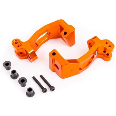 Traxxas závěs těhlice hliníkový oranžově eloxovaný (levý a pravý)