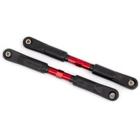 Könnyű és tartós alumíniumból készült tuning alkatrész a nagy tartósság érdekében. Traxxas 117mm-es alumínium 117mm-es pirosan eloxált összekötő rúd (2 db)