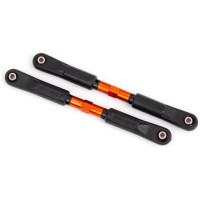 Könnyű és tartós alumíniumból készült tuning alkatrész a nagy tartósság érdekében. Traxxas 117mm-es alumínium 117mm-es narancssárga eloxált összekötő rúd (2 db)