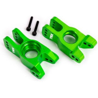 Könnyű és tartós alumíniumból készült tuning alkatrész a nagy tartósság érdekében. Design szín eloxálás - Traxxas alumínium hátsó karosszéria, zöld eloxálva (bal és jobb oldalon).