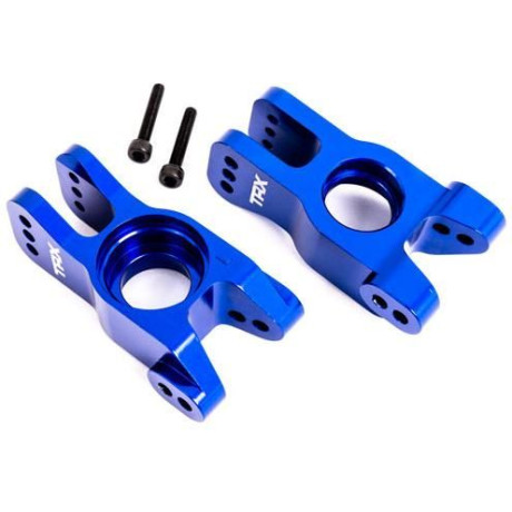 Traxxas těhlice zadní hliníková modře eloxovaná (levá a pravá)