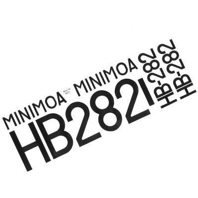 Krick Minimoa 1936 1:6: Samolepky