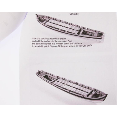 Vanguard Models Barge člun 32" 1:64 kit