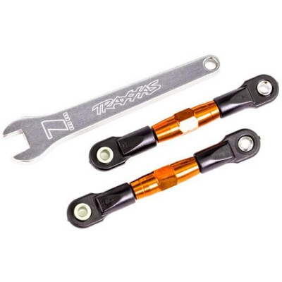 Traxxas ojnička zadní stavitelná hliníková oranžově eloxovaná (2) (pro Drag Slash)