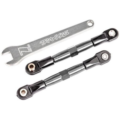 Traxxas ojnička přední stavitelná hliníková šedě eloxovaná (2) (pro Drag Slash)